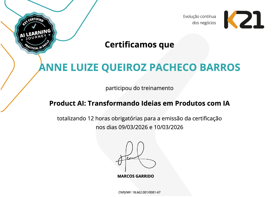 Certificado K21